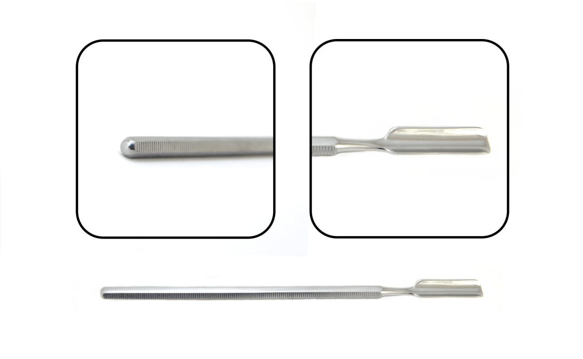 Jammie's "scoop" and "tamper" ends